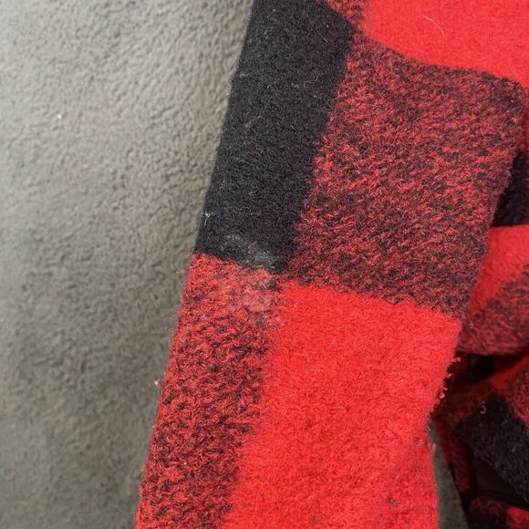 Pendleton Coat Mens Medium Wool Blend Buffalo Plaid Snap Front Crest Patch - Picture 8 of 16